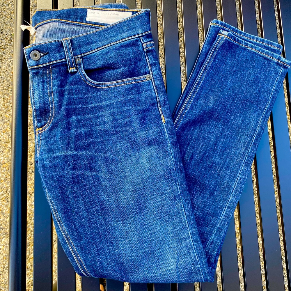 Medium wash Rag and Bone jeans. Size 28.